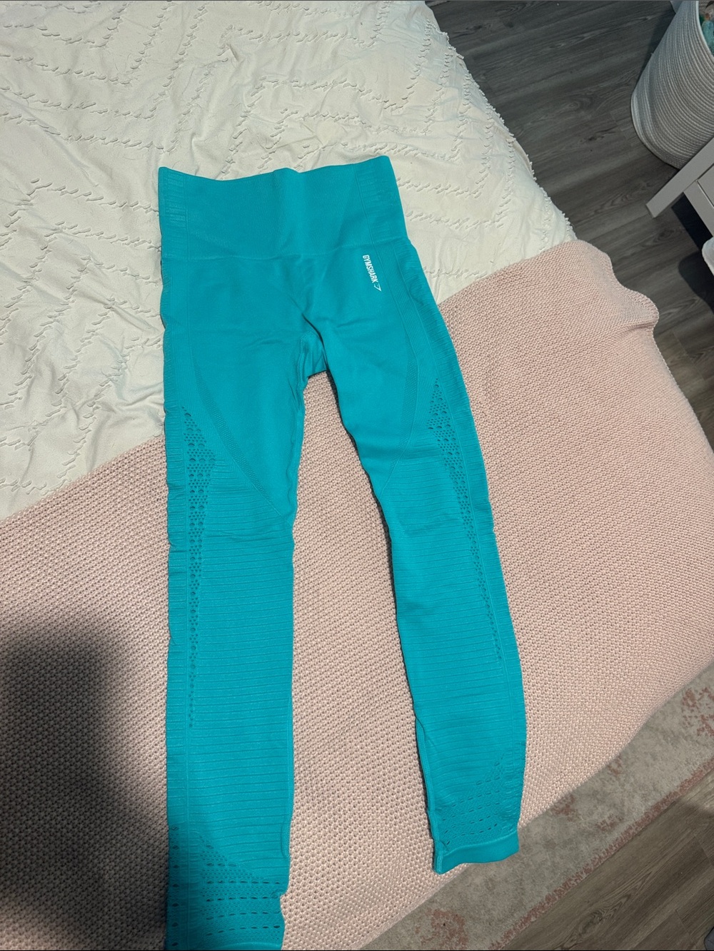 Gymshark Teal Seamless Performance Leggings